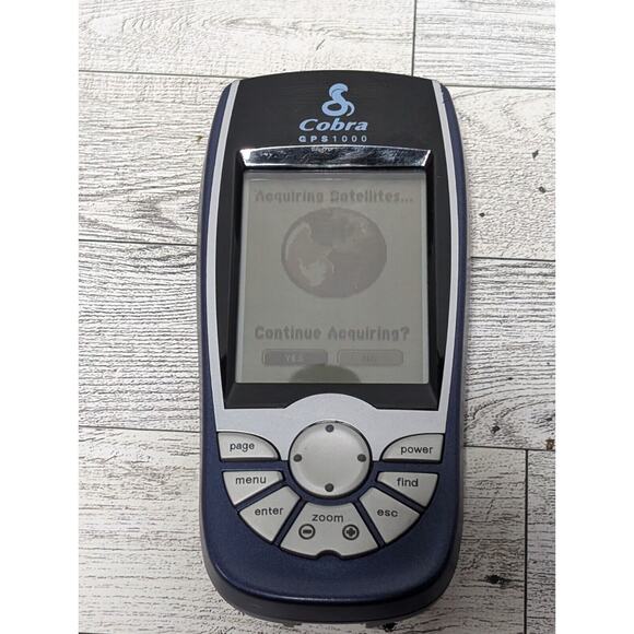 Cobra GPS 1000 DLX Portable Personal Handheld GPS Bundle Manuals, Cords - Works - Picture 2 of 4